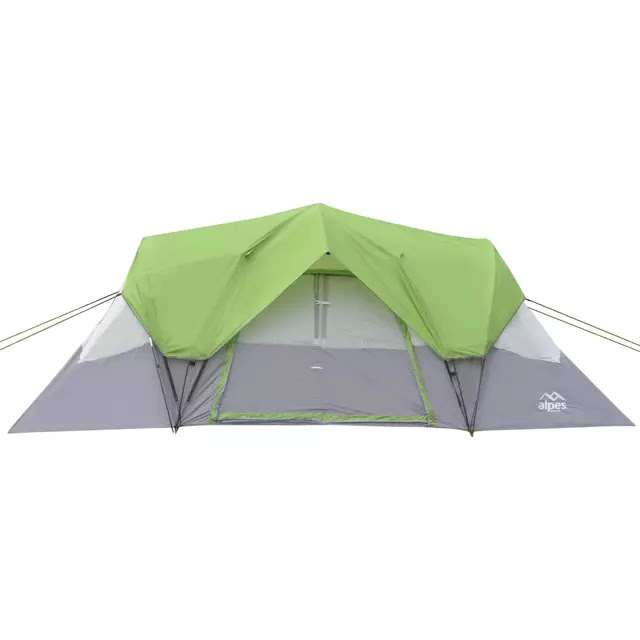 CARPA AUTOARMABLE ATITLAN 420 X 220 CM DOITE 8P GRIS/VERDE - 1