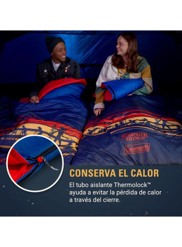 SACO DE DORMIR STRANGER THINGS COLEMAN 10°C AZUL - 2