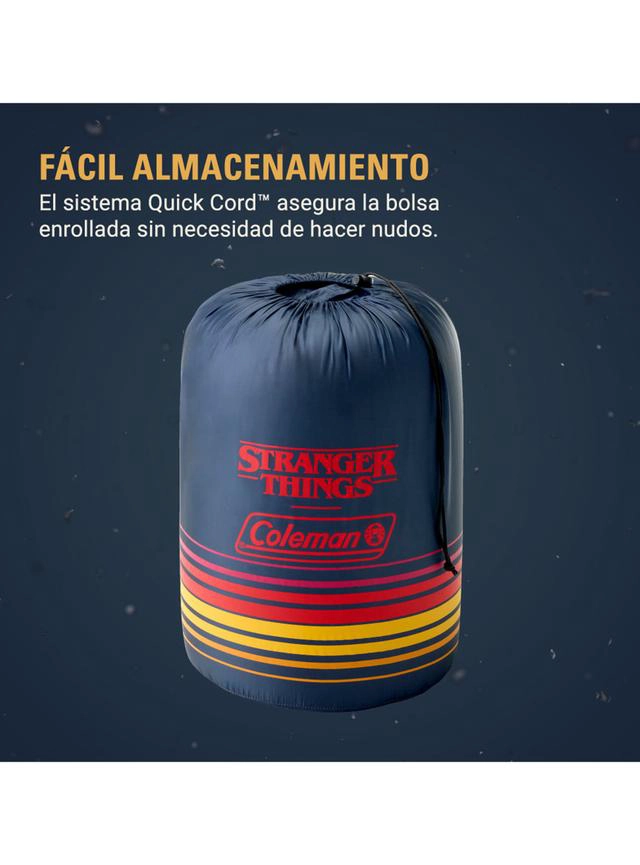SACO DE DORMIR STRANGER THINGS COLEMAN 10°C AZUL - 5