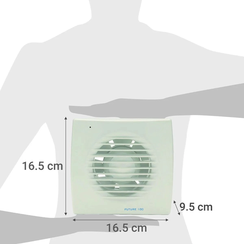 EXTRACTOR DE AIRE SYP PARA BAÑO 100 MM BLANCO - 3