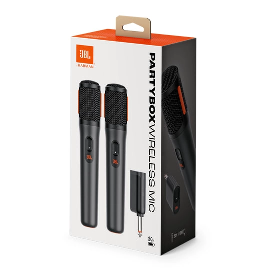 PAR DE MICROFONOS JBL PARTYBOX WIRELESS MIC-NEGRO - 1