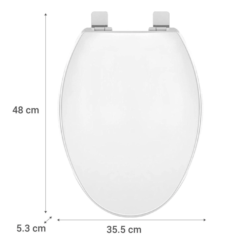 ASIENTO SENSI DACQUA ELONGADO APOLO CIERRE SUAVE BLANCO - 5