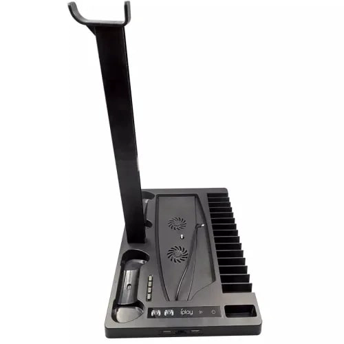 SOPORTE BASE PS5 PARA 2 DUALSENSE AUDIFONOS CON VENTILADOR. - 3