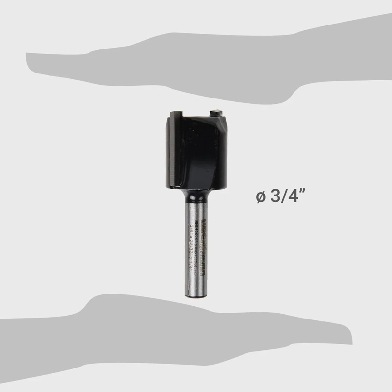 FRESA RECTA 3/4X25/32' UBERMANN NEGRO/METALICO - 4