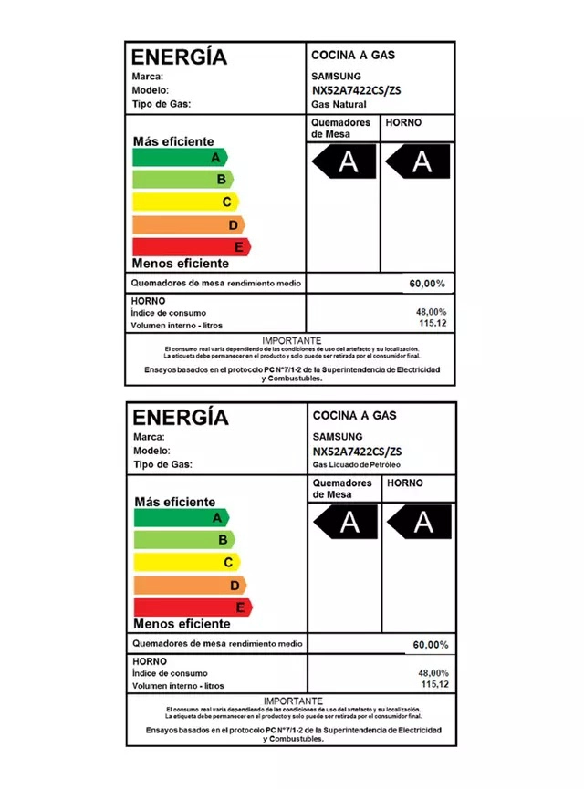 COCINA A GAS 5 QUEMADORES + OTRO QUEMADOR DE TRIPLE POTENCIA - 8