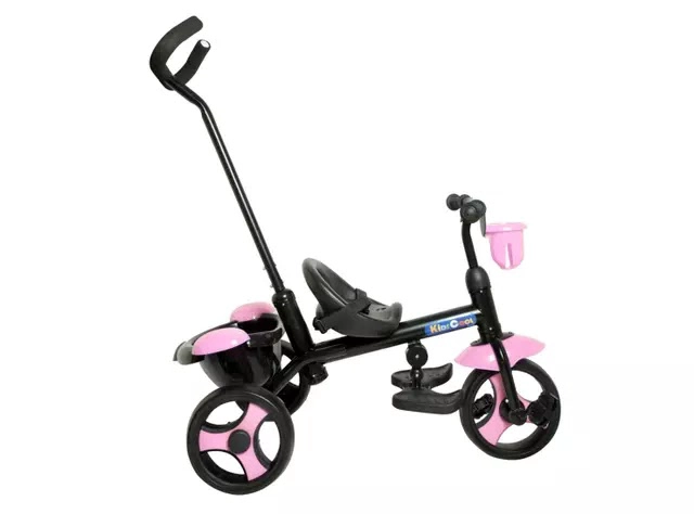TRICICLO KIDSCOOL 2 KIDSCOOL 2 FUNCIONES EN 1 NEGRO/ROSA - 2
