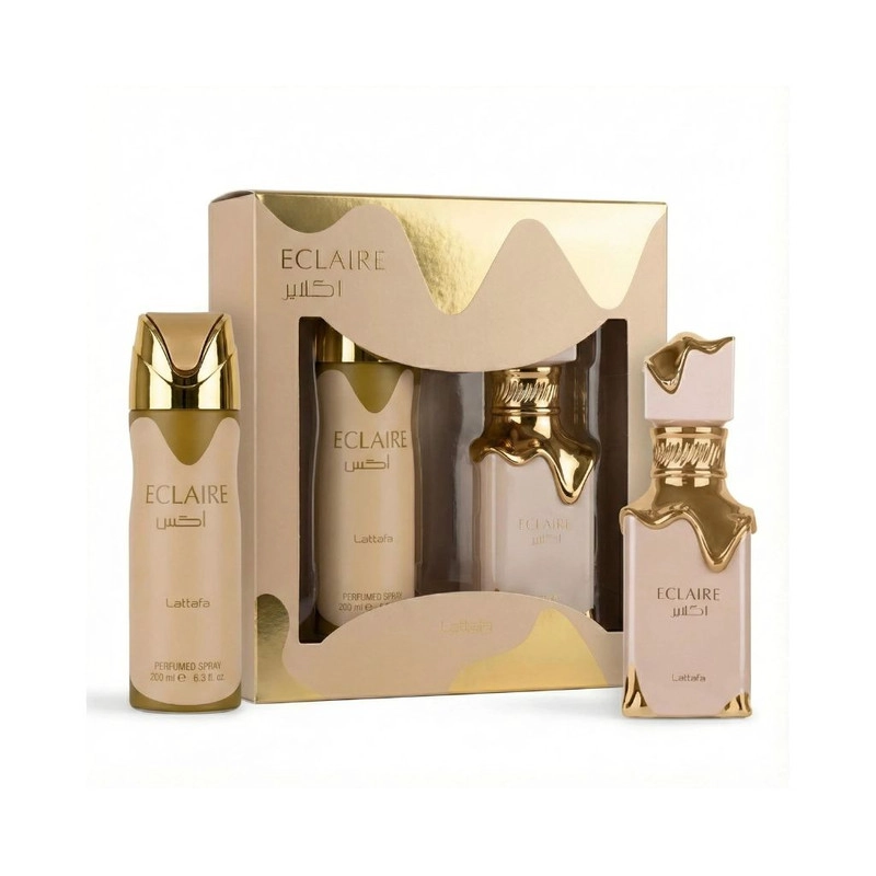 LATTAFA ECLAIRE SET EDP 100 ML + PERFUMED SPRAY 200 ML UNISEX - 1