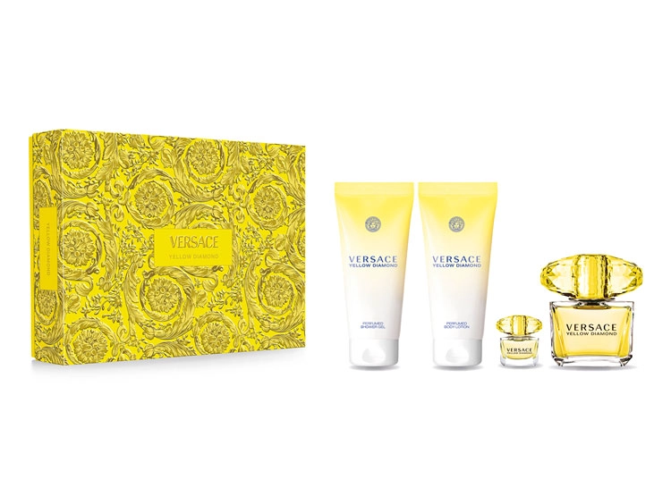 VERSACE YELLOW DIAMOND WOMAN EDT 90ML+5ML+SG100ML+BL100ML - 1