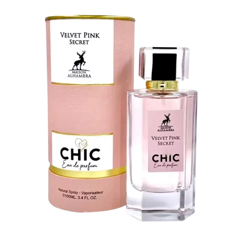 MAISON ALHAMBRA CHIC VELVET PINK SECRET WOMAN EDP 100ML - 1