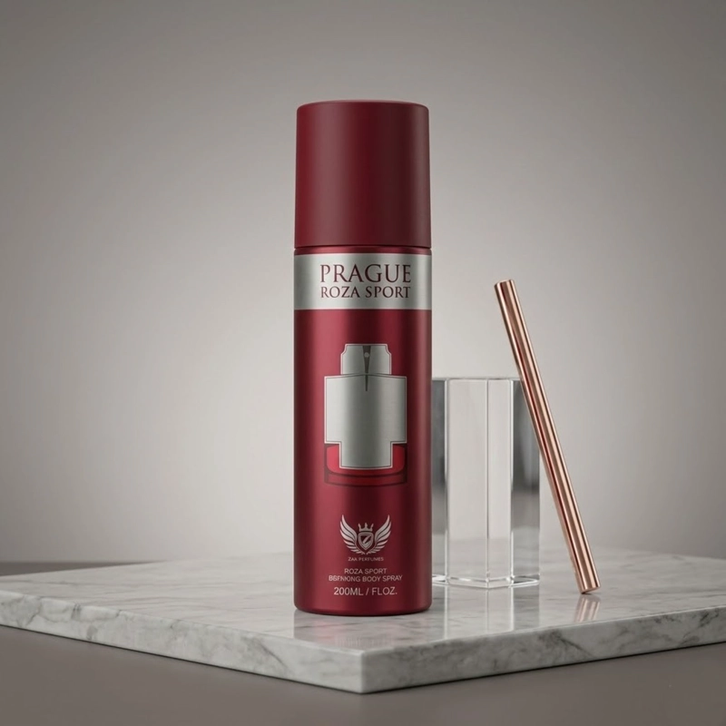 ZAK PERFUMES PRAGUE ROZA SPORT BODY SPRAY 200ML - 3
