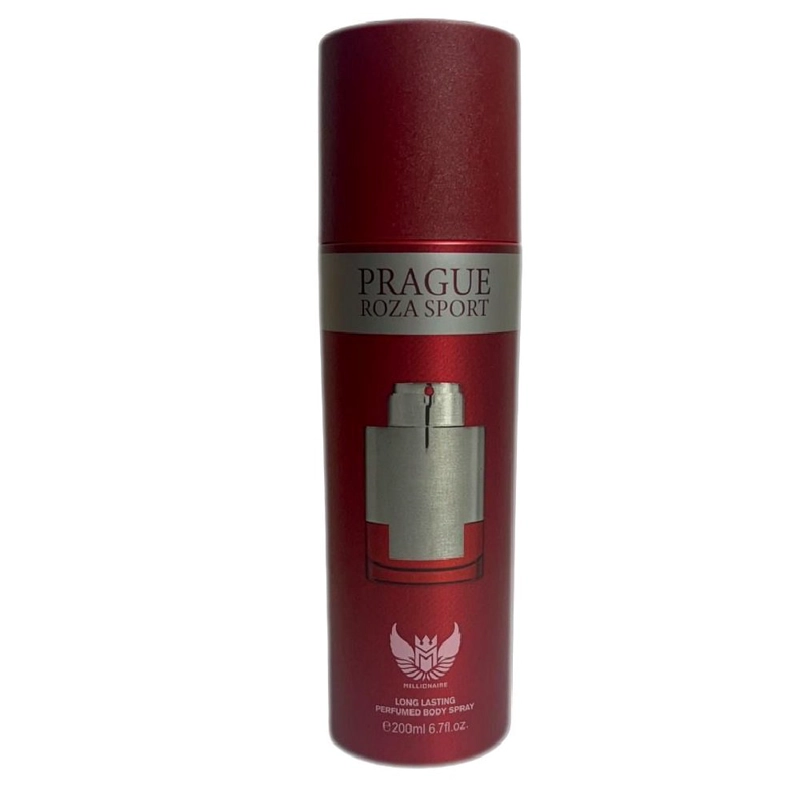 ZAK PERFUMES PRAGUE ROZA SPORT BODY SPRAY 200ML - 4
