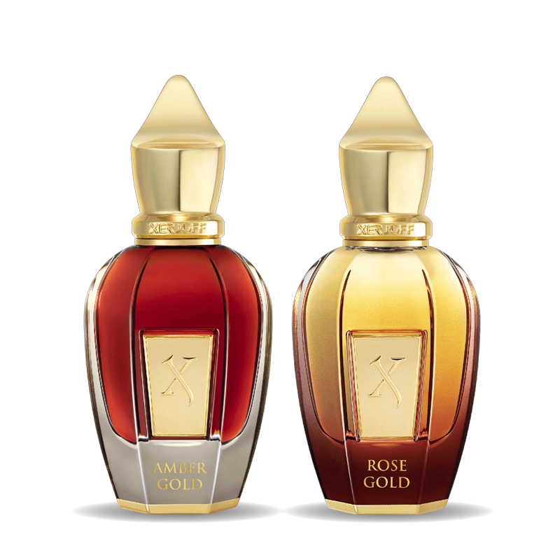 XERJOFF XJ SHOOTING STARS AMBER & ROSES GOLD SET 2X50ML - 1