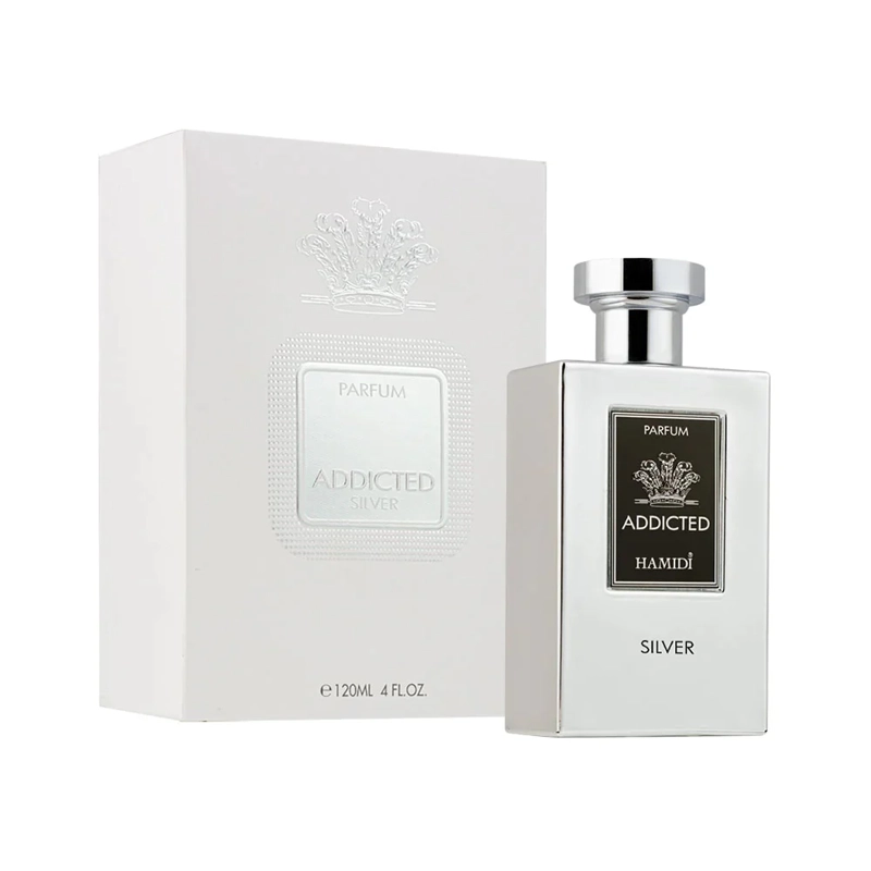 HAMIDI ADDICTED SILVER MEN PARFUM 120ML - 2