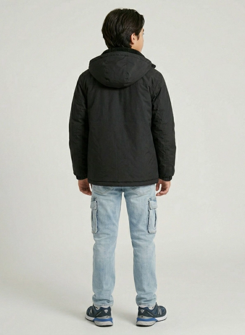 CHAQUETA IMPERMEABLE SOFTSHELL NINO PARKA INVIERNO TERMICA - 2