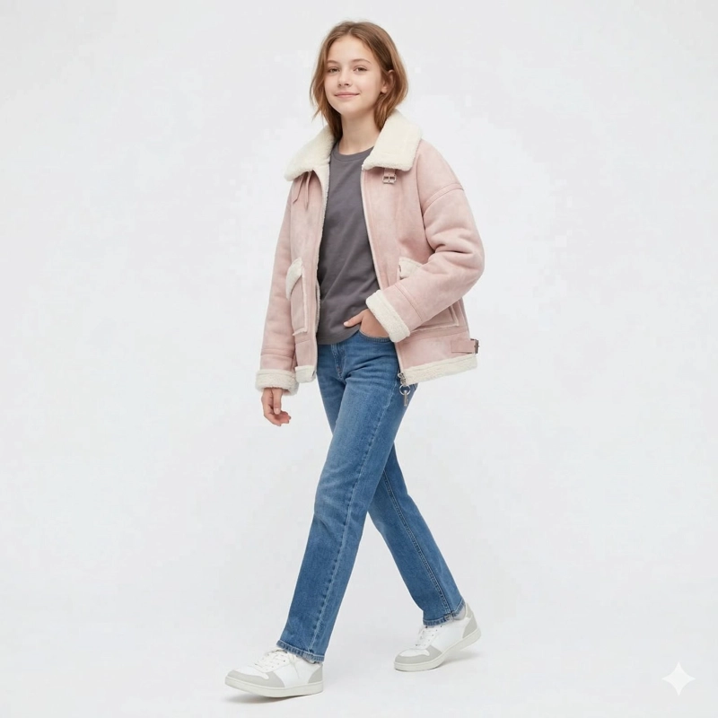 CHAQUETA INVIERNO NIÑA FORRADA CHIPORRO ABRIGO TERMICO - 1