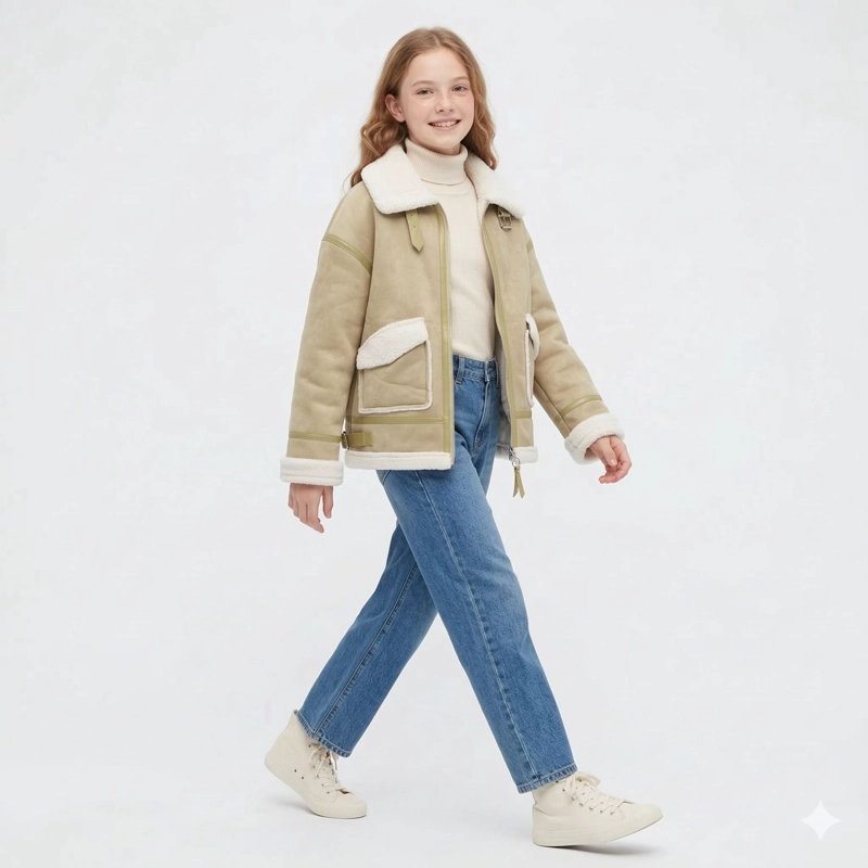 CHAQUETA INVIERNO NIÑA FORRADA CHIPORRO ABRIGO TERMICO - 1