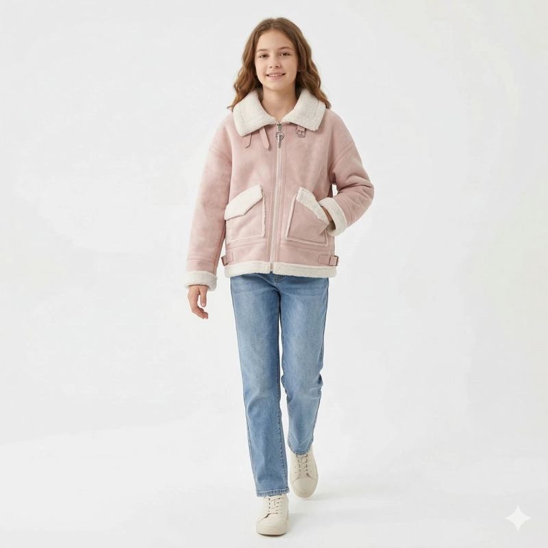 CHAQUETA INVIERNO NIÑA FORRADA CHIPORRO ABRIGO TERMICO - 4
