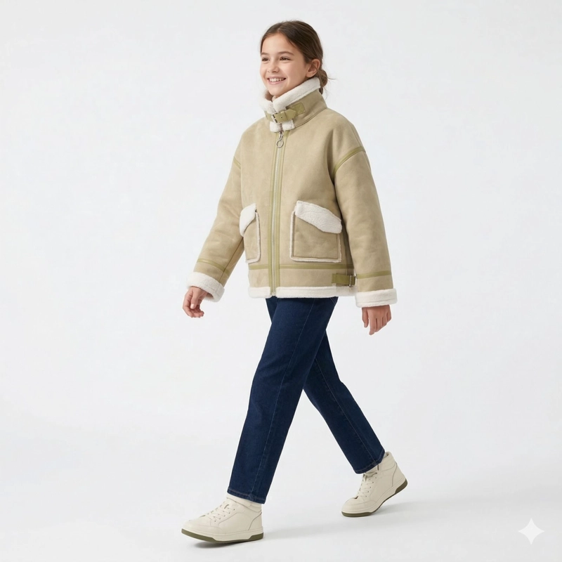 CHAQUETA INVIERNO NIÑA FORRADA CHIPORRO ABRIGO TERMICO - 5