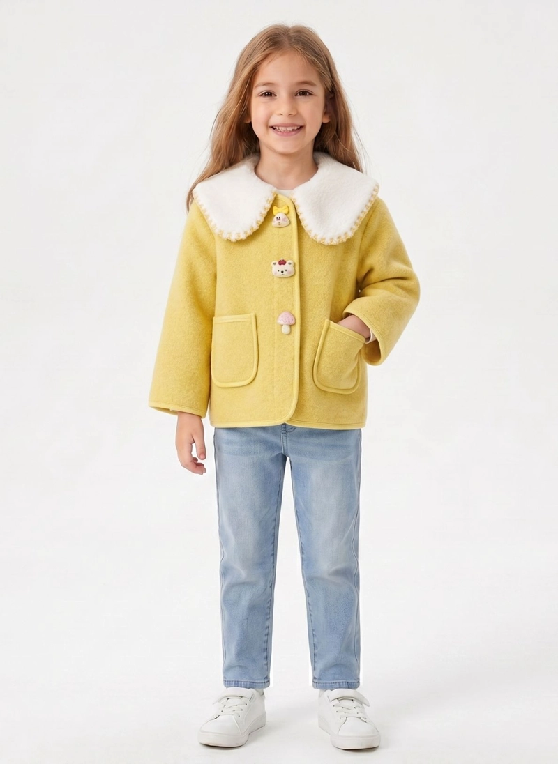 ABRIGO NINA INVIERNO CHAQUETA INFANTIL CHIPORRO ELEGANTE - 1