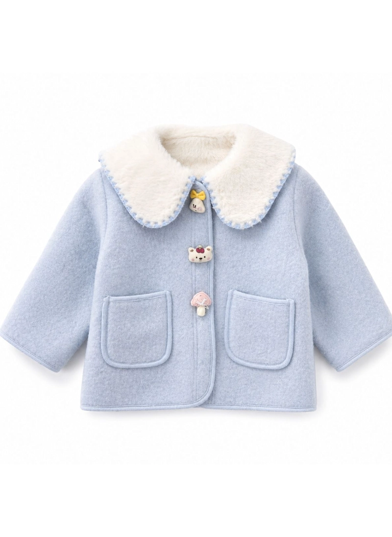 ABRIGO NINA INVIERNO CHAQUETA INFANTIL CHIPORRO ELEGANTE - 2
