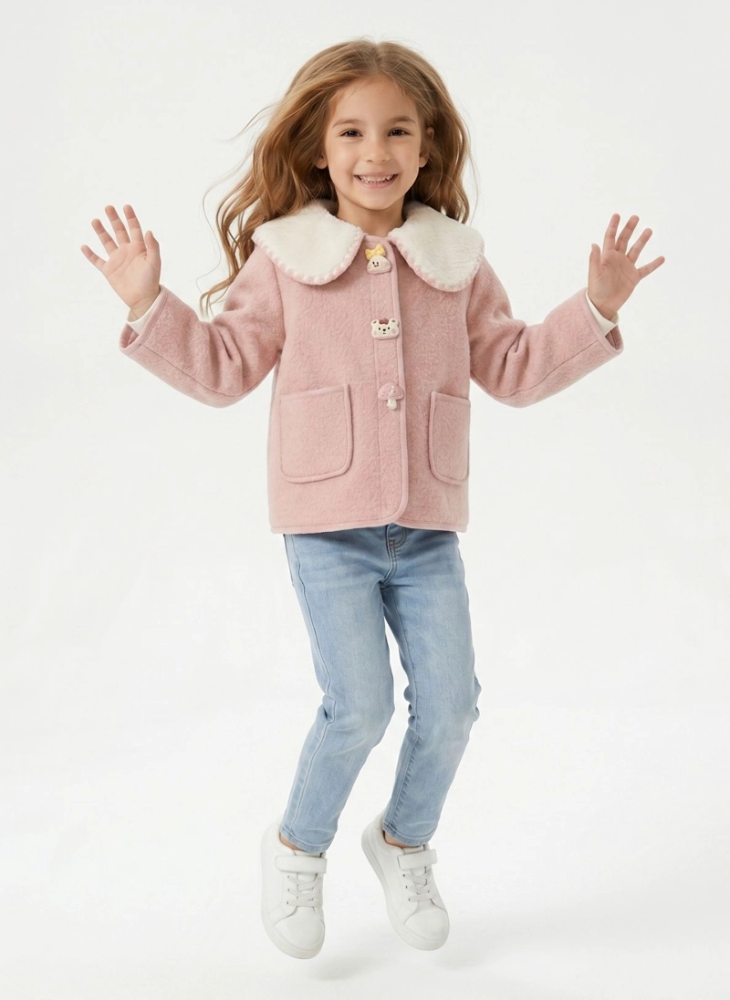 ABRIGO NINA INVIERNO CHAQUETA INFANTIL CHIPORRO ELEGANTE - 6