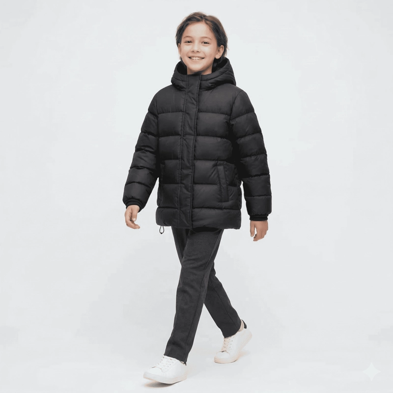 PARKA NIÑO INVIERNO ACOLCHADA CAPUCHA TERMICA ABRIGO ESCOLAR - 2