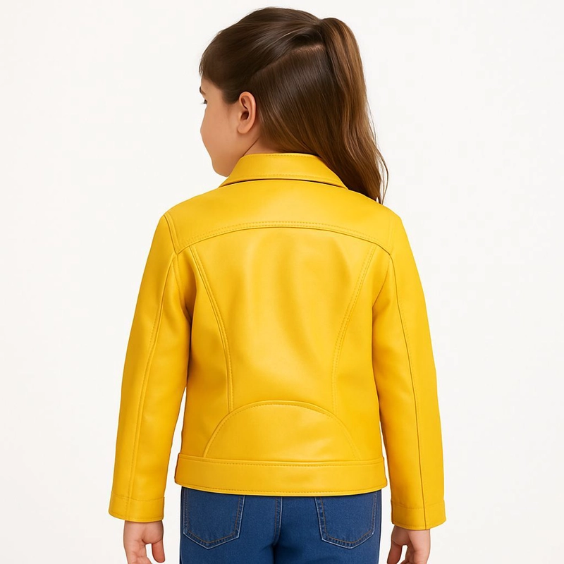 CHAQUETAS ECOCUERO NIÑA ESTILO MOTOCICLISTA - 2