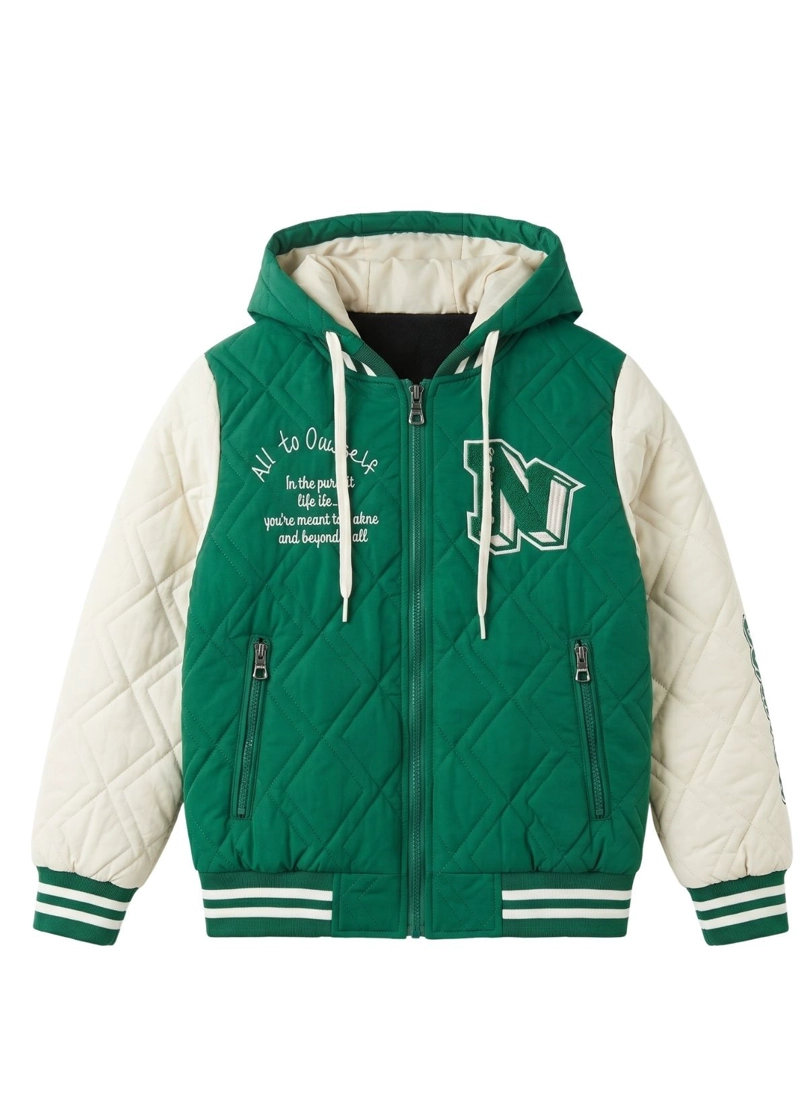 CHAQUETA VARSITY BOMBER ACOLCHADA CAPUCHA URBANA DESMONTABLE - 3
