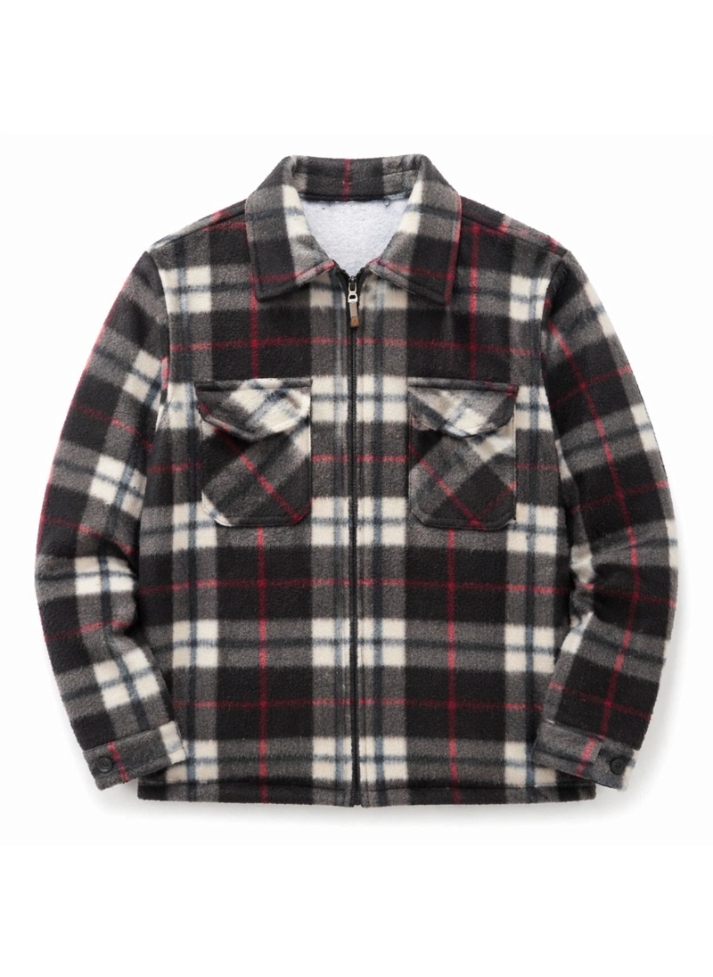 CAMISA NIÑO POLAR CUADROS TIPO LEÑADOR INVIERNO - 2