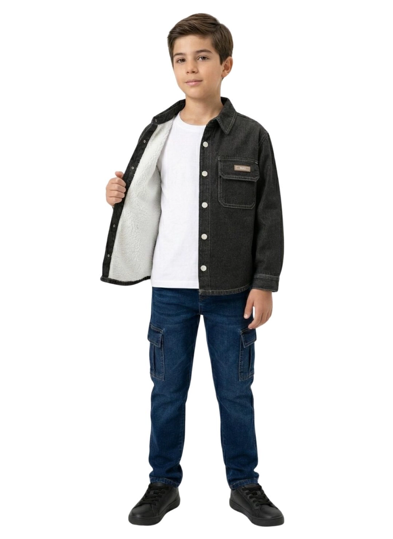 SOBRECAMISA MEZCLILLA NIÑO DENIM DEGRADADO LOOK URBANO - 4