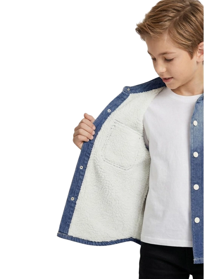 SOBRECAMISA MEZCLILLA NIÑO DENIM DEGRADADO LOOK URBANO - 4