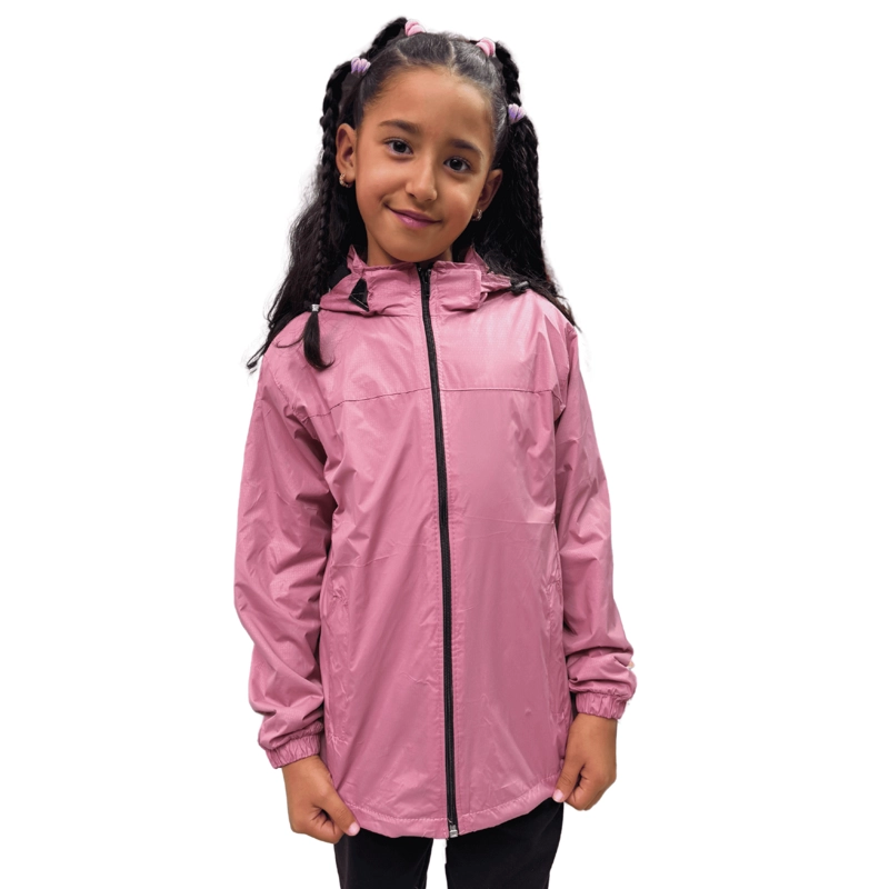CHAQUETA CORTAVIENTO IMPERMEABLE UNISEX PARA NIÑOS CON POLAR - 2