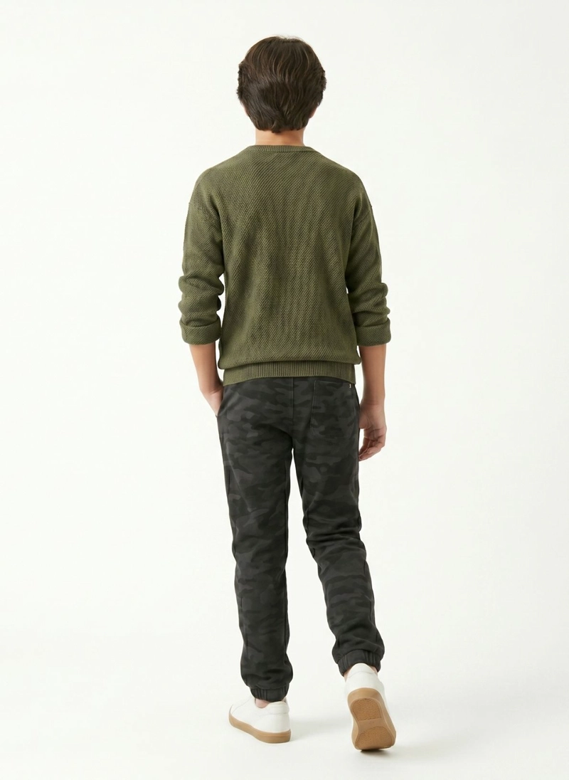 PANTALON DE BUZO JOGGER CAMUFLADO MILITAR PARA NIÑO - 7