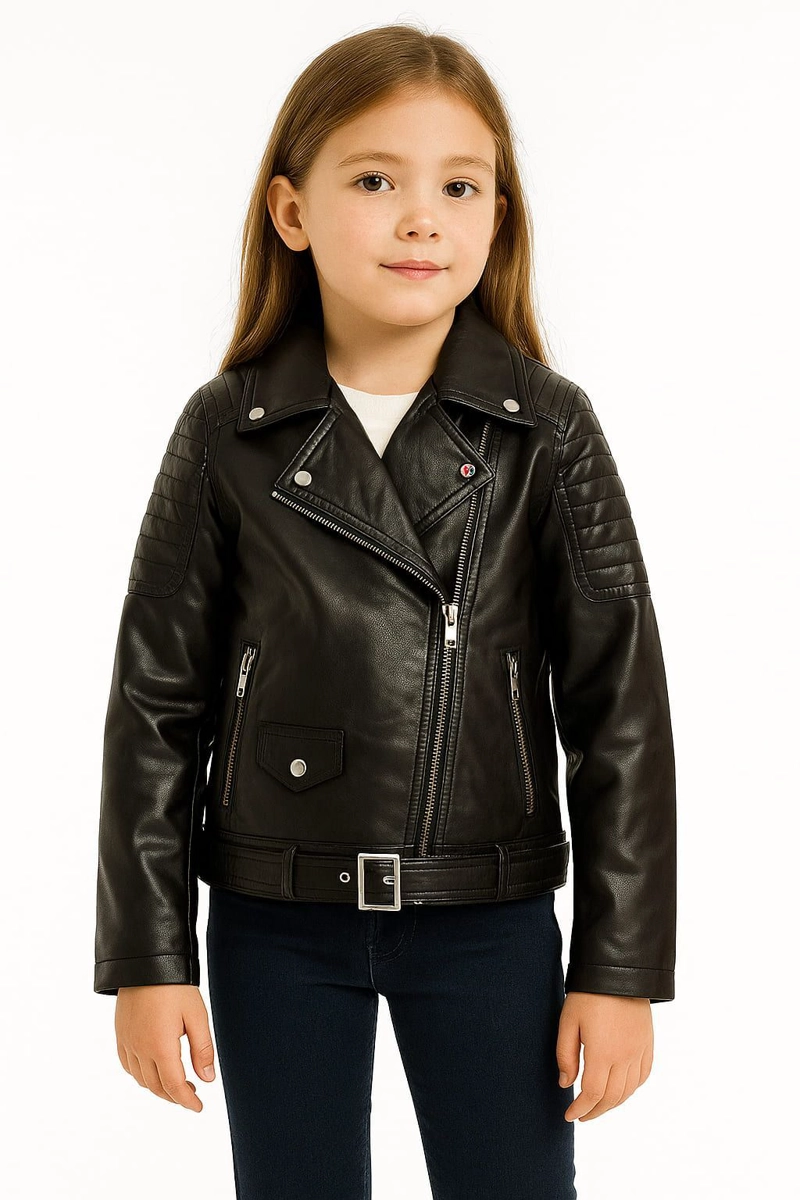 CHAQUETAS BIKER ECOCUERO PARA NIÑOS - 2