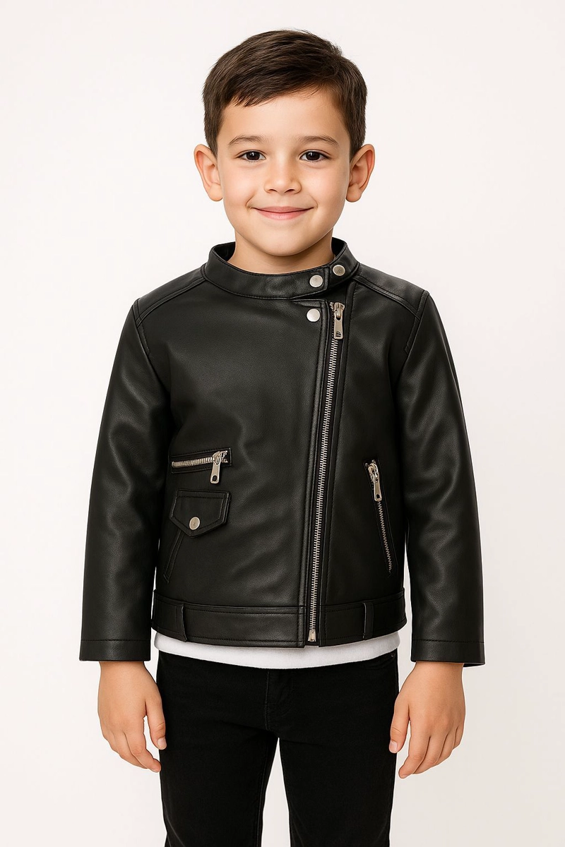CHAQUETAS BIKER ECOCUERO PARA NIÑOS - 2