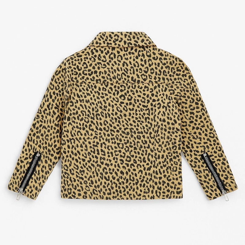 CHAQUETA ANIMAL PRINT NIÑA ESTILO BIKER MODA CASUAL - 3