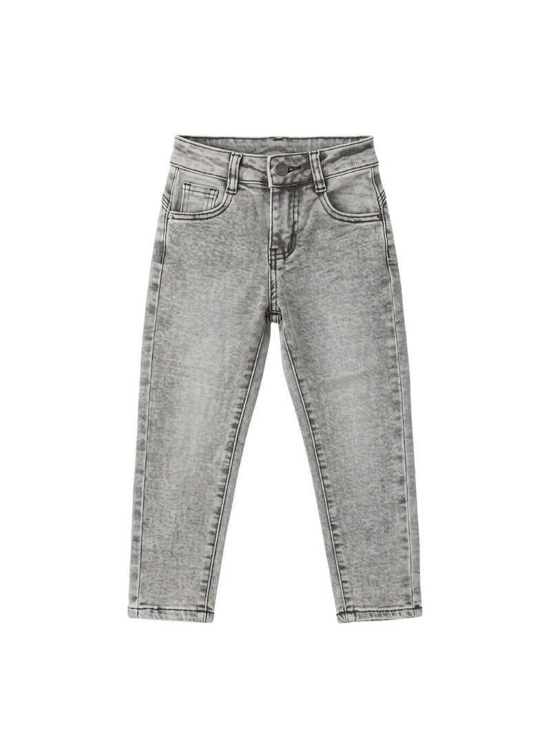 JEANS GRIS NIÑA PANTALON DENIM SLIM FIT MEZCLILLA - 3
