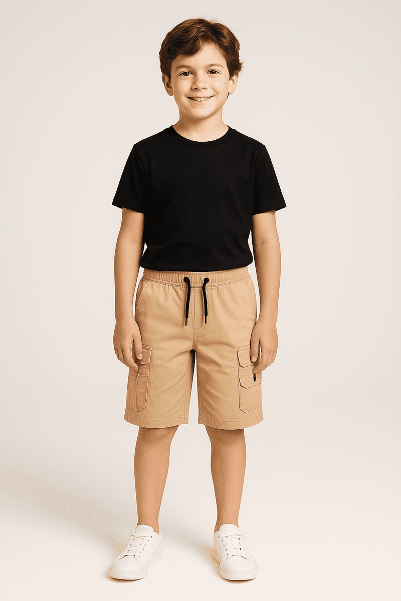 BERMUDA SHORT CASUAL CARGO NIÑOS MODA URBANA - 1