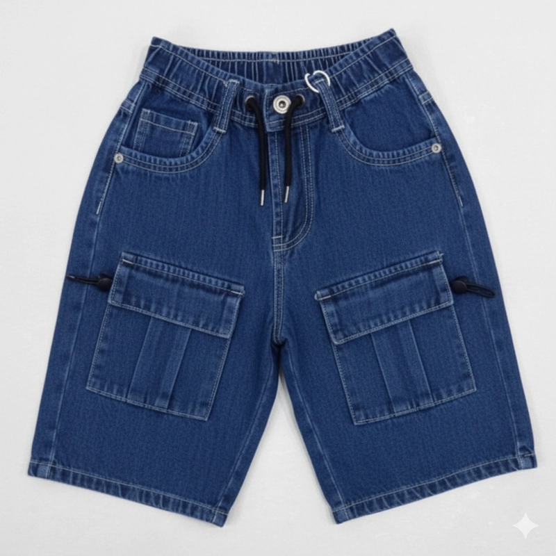 SHORT CARGO NIÑO CON BOLSILLOS COMODO VERANO - 4