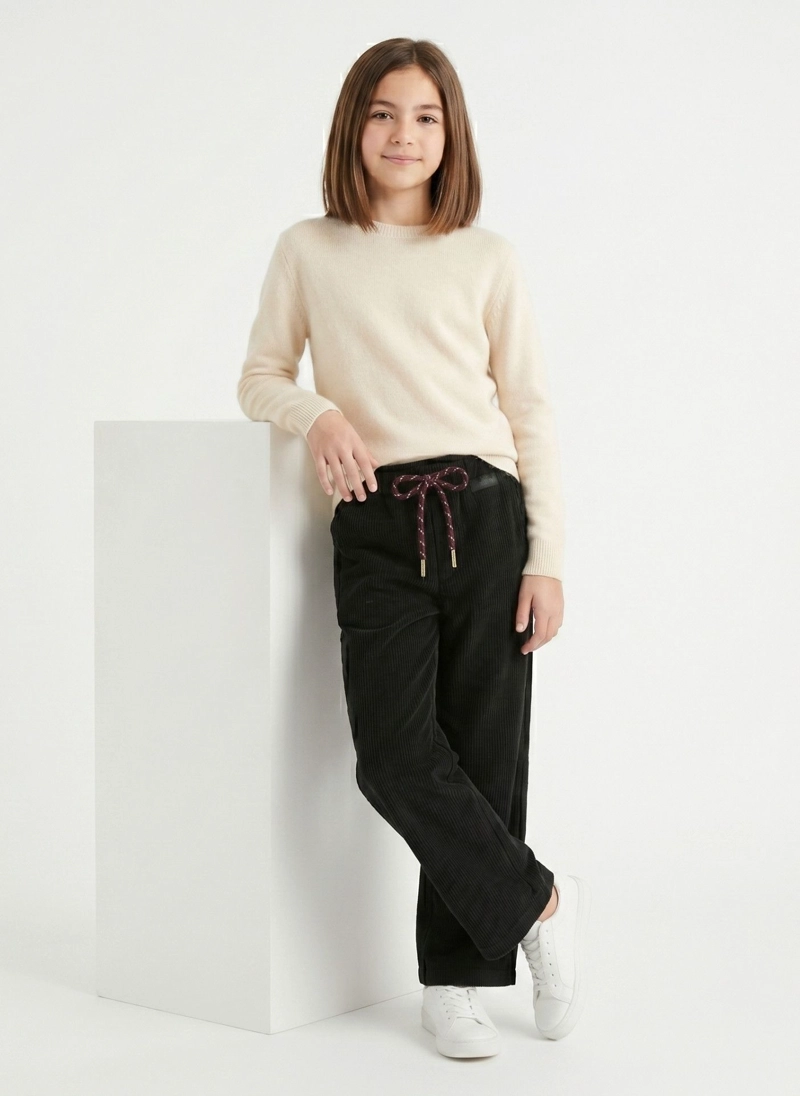 PANTALON COTEL NIÑA ESTILO WIDE LEG INVIERNO - 2