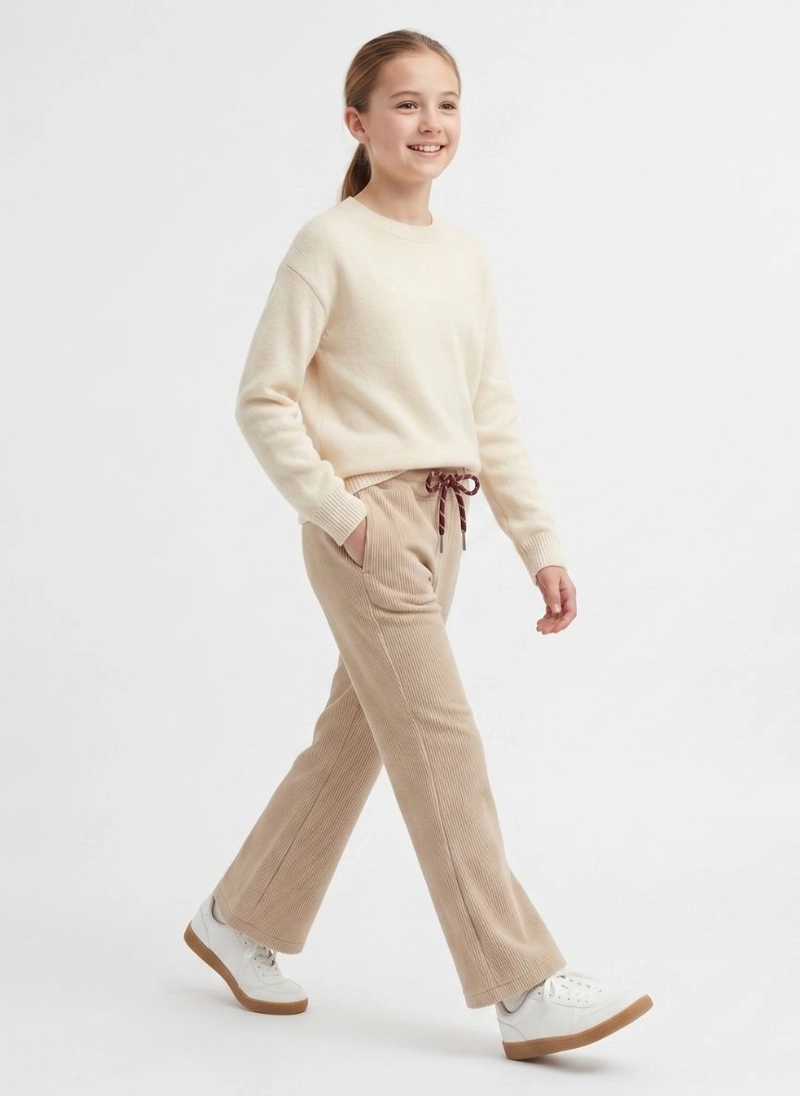 PANTALON COTEL NIÑA ESTILO WIDE LEG INVIERNO - 2