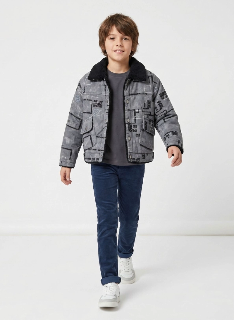 CHAQUETA INVIERNO NIÑO FORRADA CHIPORRO ABRIGO TERMICO - 1