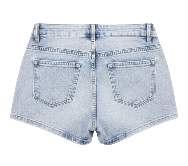 FALDA SHORT NIÑA JEANS CLARO IDEAL VERANO - 3