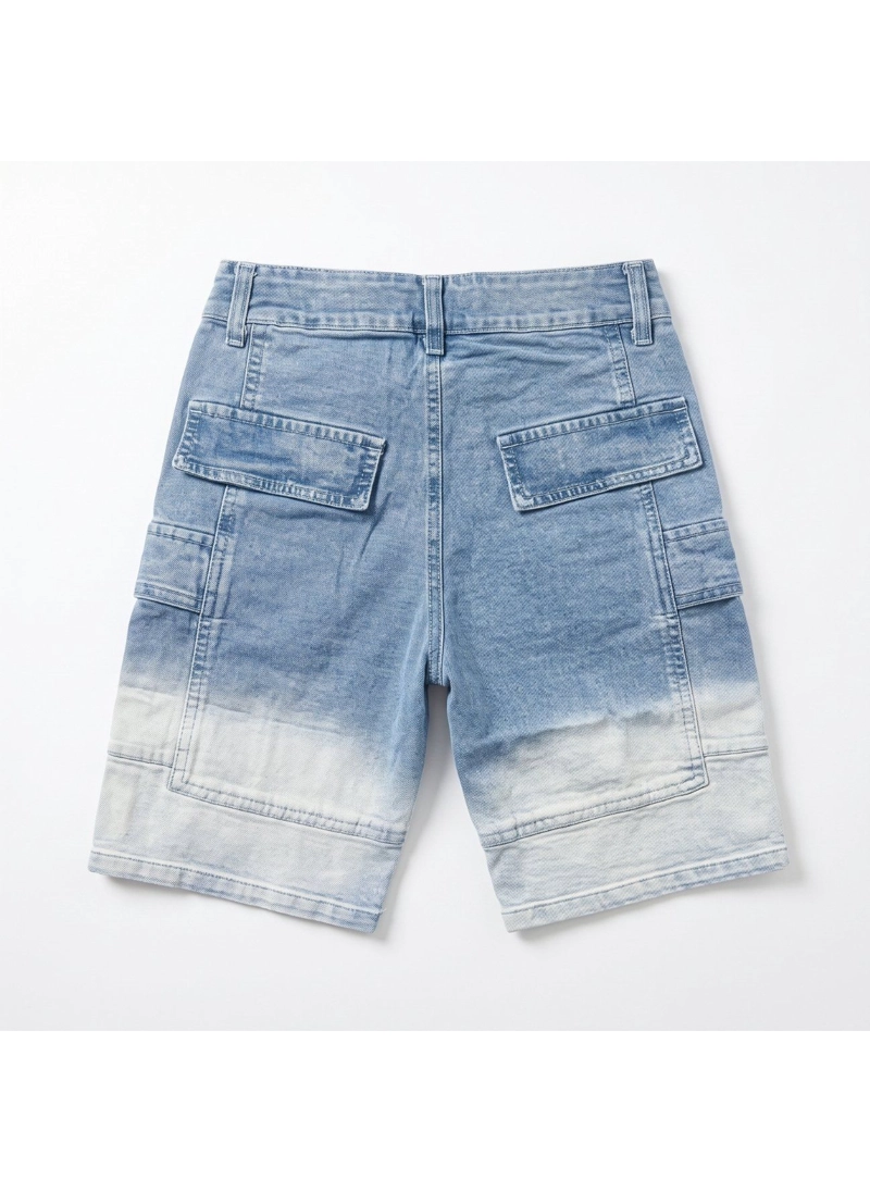 SHORTS BERMUDA CARGO JEAN DENIM CASUAL CON ESTILO - 2
