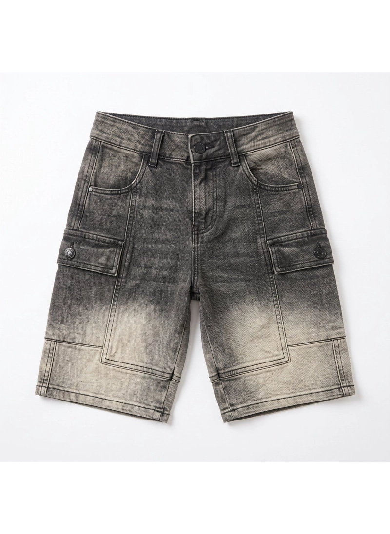 SHORTS BERMUDA CARGO JEAN DENIM CASUAL CON ESTILO - 3