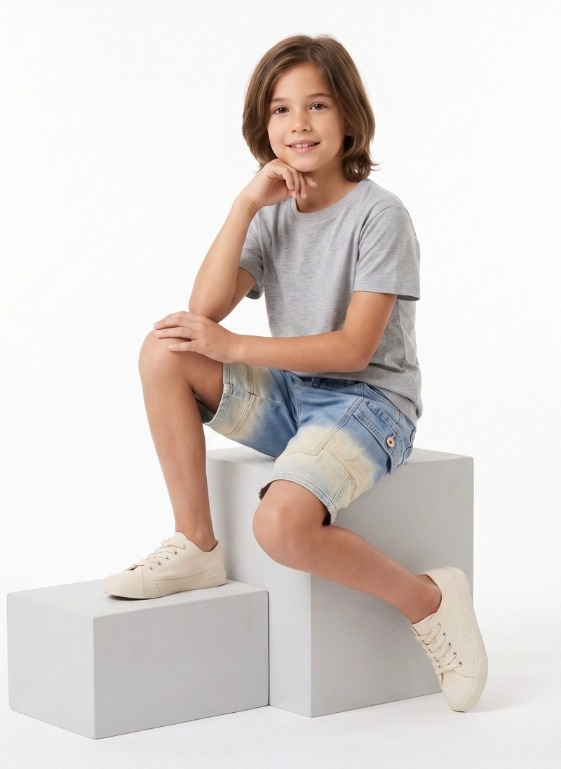 SHORTS BERMUDA CARGO JEAN DENIM CASUAL CON ESTILO - 4