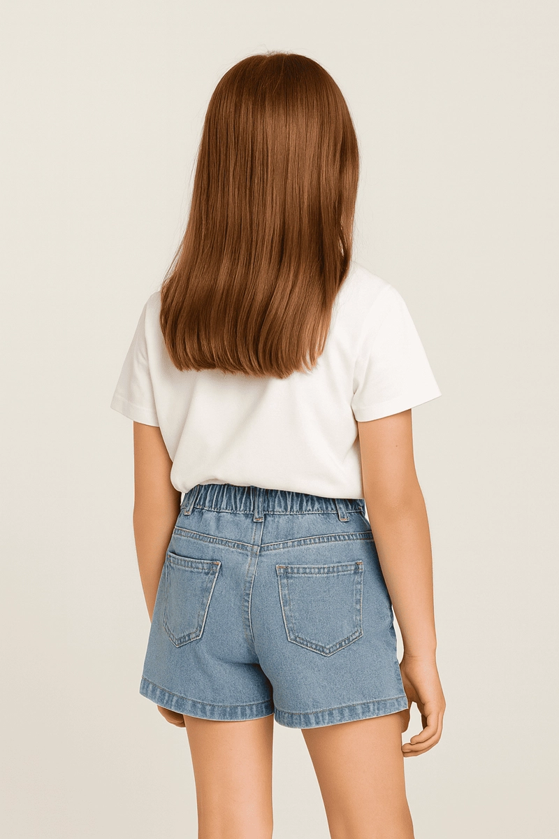 FALDA CARGO NIÑA CON BOLSILLOS MODA INFANTIL 2025 - 2