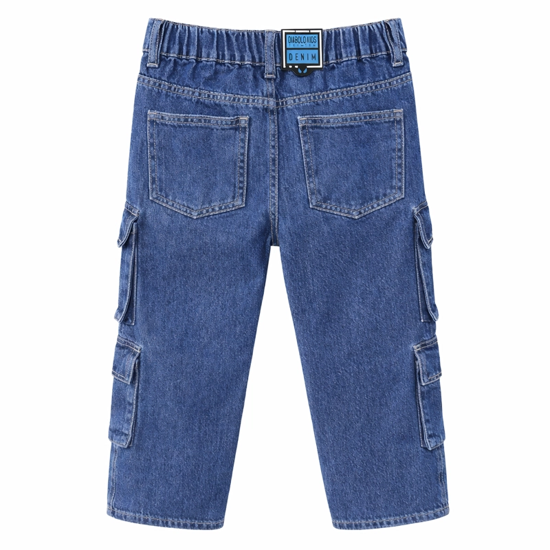 PANTALON JEANS NIÑO CARGO URBANO CON BOLSILLOS FUNCIONALES - 4