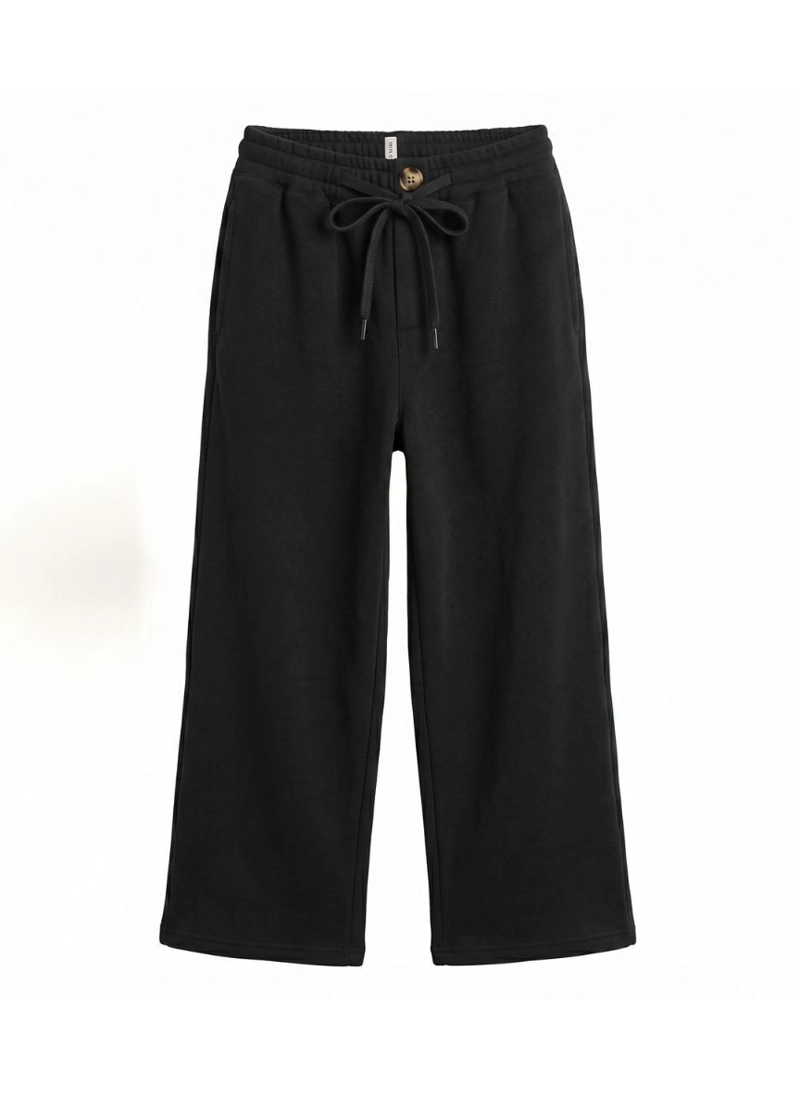 PANTALON ANCHO NIÑA PALAZZO HOLGADO CON CINTURA ELASTICA - 2