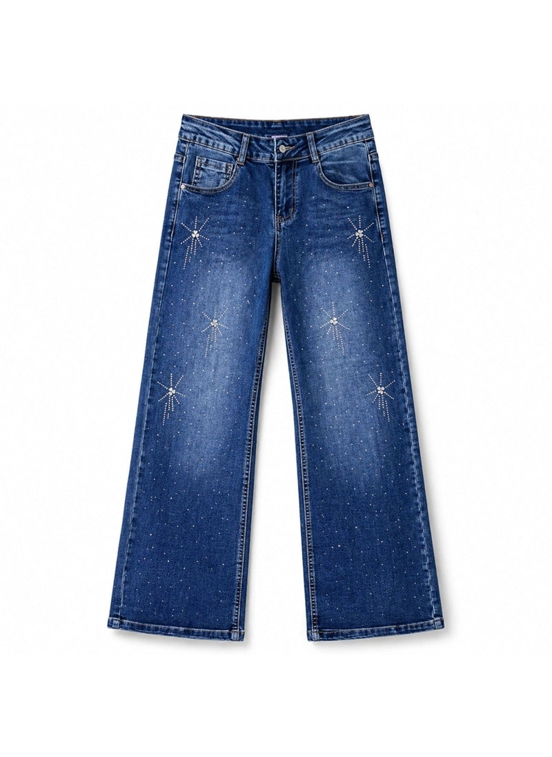JEANS NINA RECTO CON BRILLOS PEDRER A MODA URBANA DENIM - 3